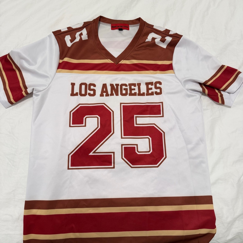 BTS Jhope LA 25 Brown and Red Jersey